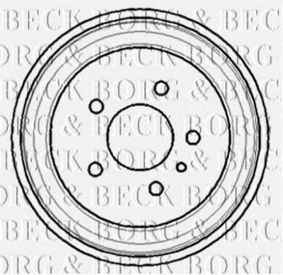 BORG & BECK bbr7113 -  Тормозной барабан